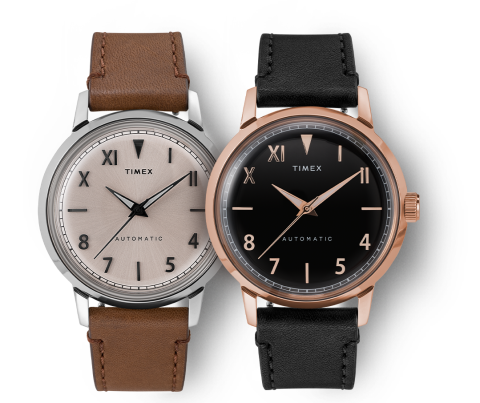 Marlin® Automatic California Dial 40mm Leather Strap Watch - Timex US