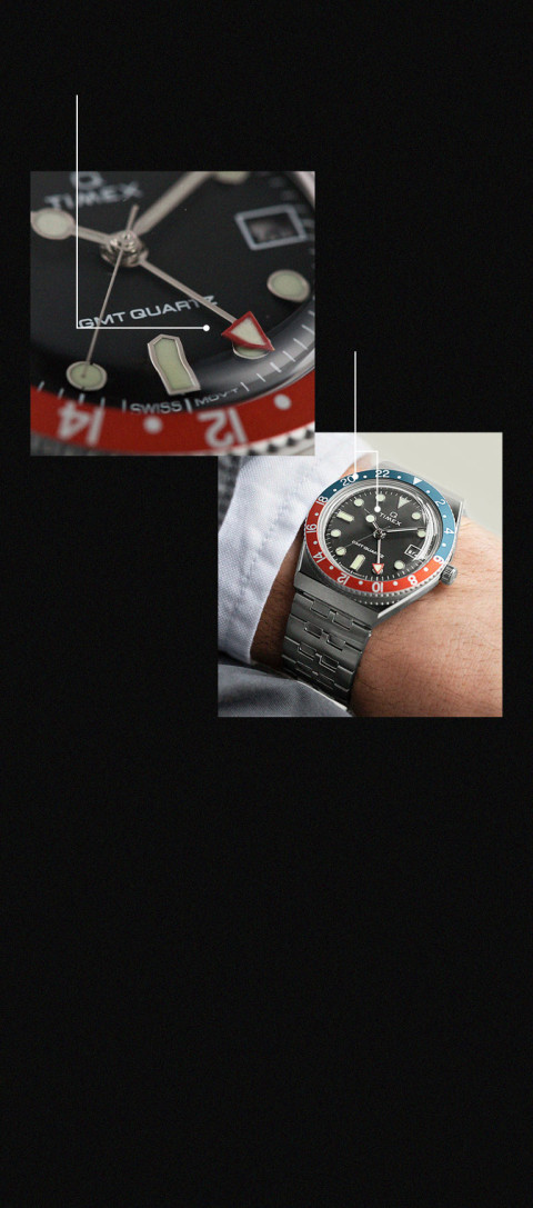 Q Timex GMT 38mm Stainless Steel Bracelet Watch - Timex US