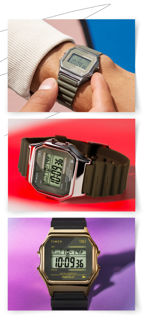 Timex T80 34mm Resin Strap Watch - Timex CA