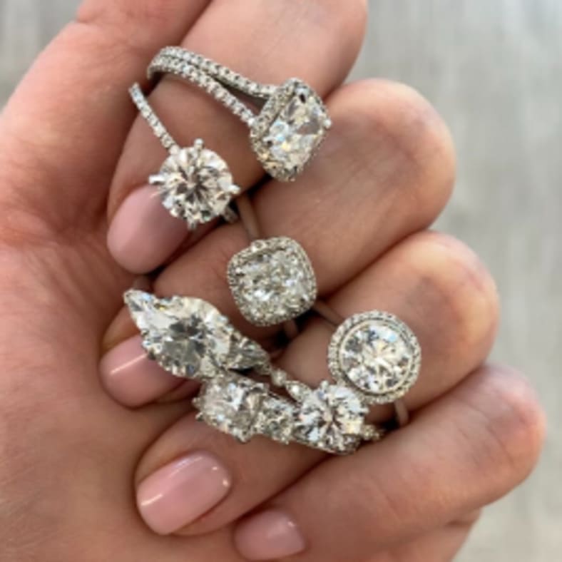 Dana rebecca store engagement rings