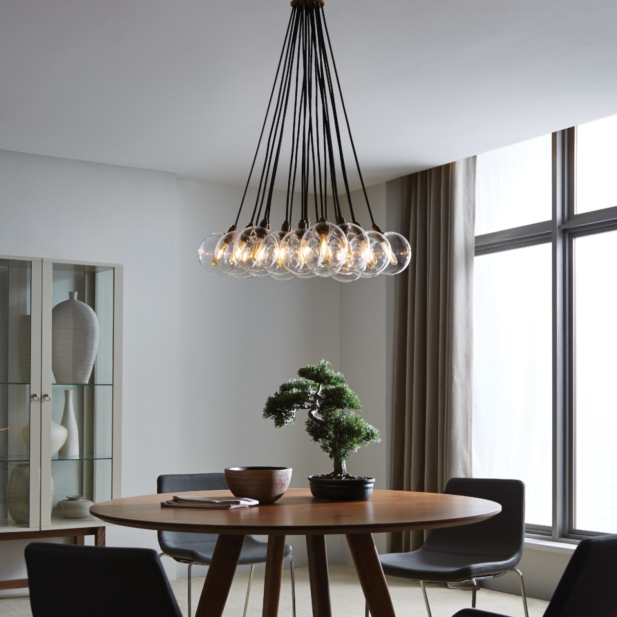 ellis spiral crystal chandelier