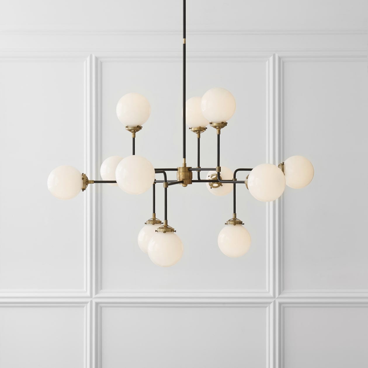 Visual Comfort Comtesse Triple Brass Lamp