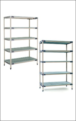 MetroMax Q 2-Shelf and 3-Shelf Industrial Plastic Shelving Utility Carts -  Metro