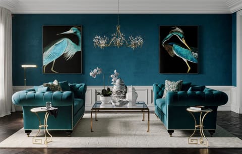 Classic with a Modern Perspective Living Room | Ethan Allen