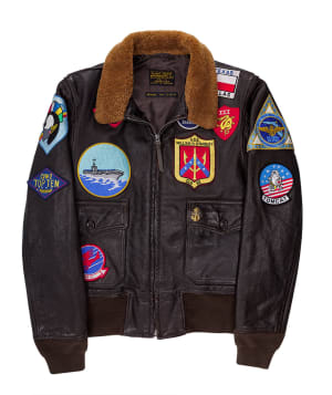 Cockpit USA Bogard by Mike B x Cockpit USA Stealth Top Gun Bomber Jacket  Black USA