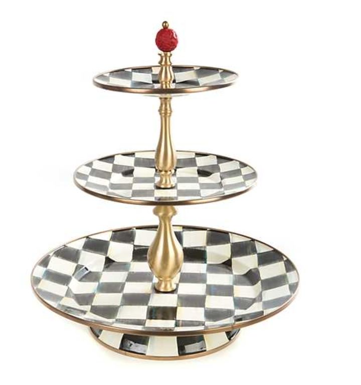 MacKenzie-Childs Courtly Check Ornament Stand