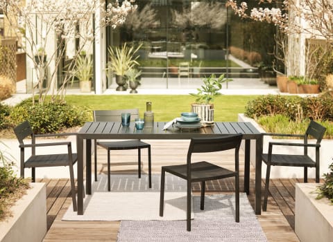 Modern Garden Furniture Contemporary, Modern White Outdoor Dining Chairs